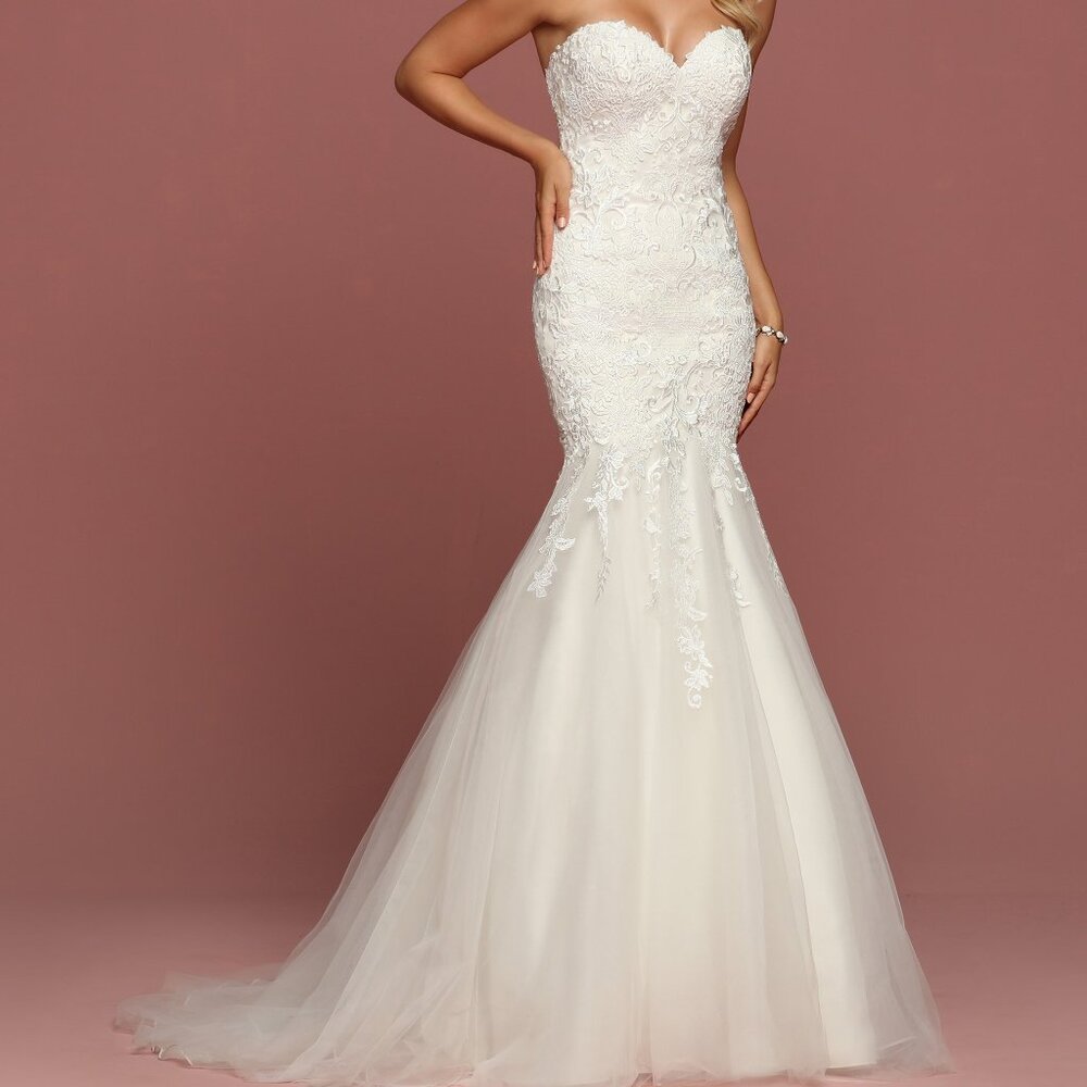 Used Davinci Bridal 50502 size 10 Ivory